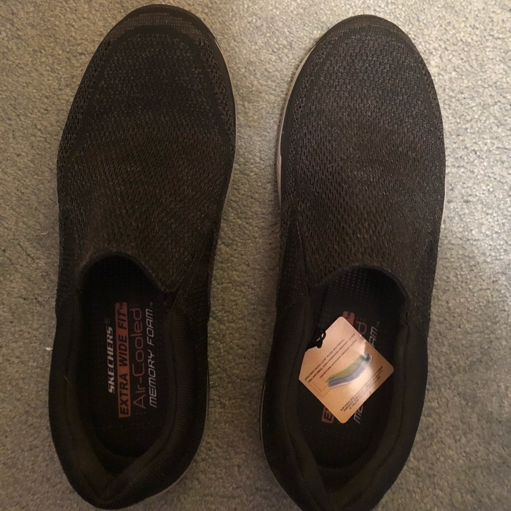 Men’s Skechers, charcoal colored, size 13